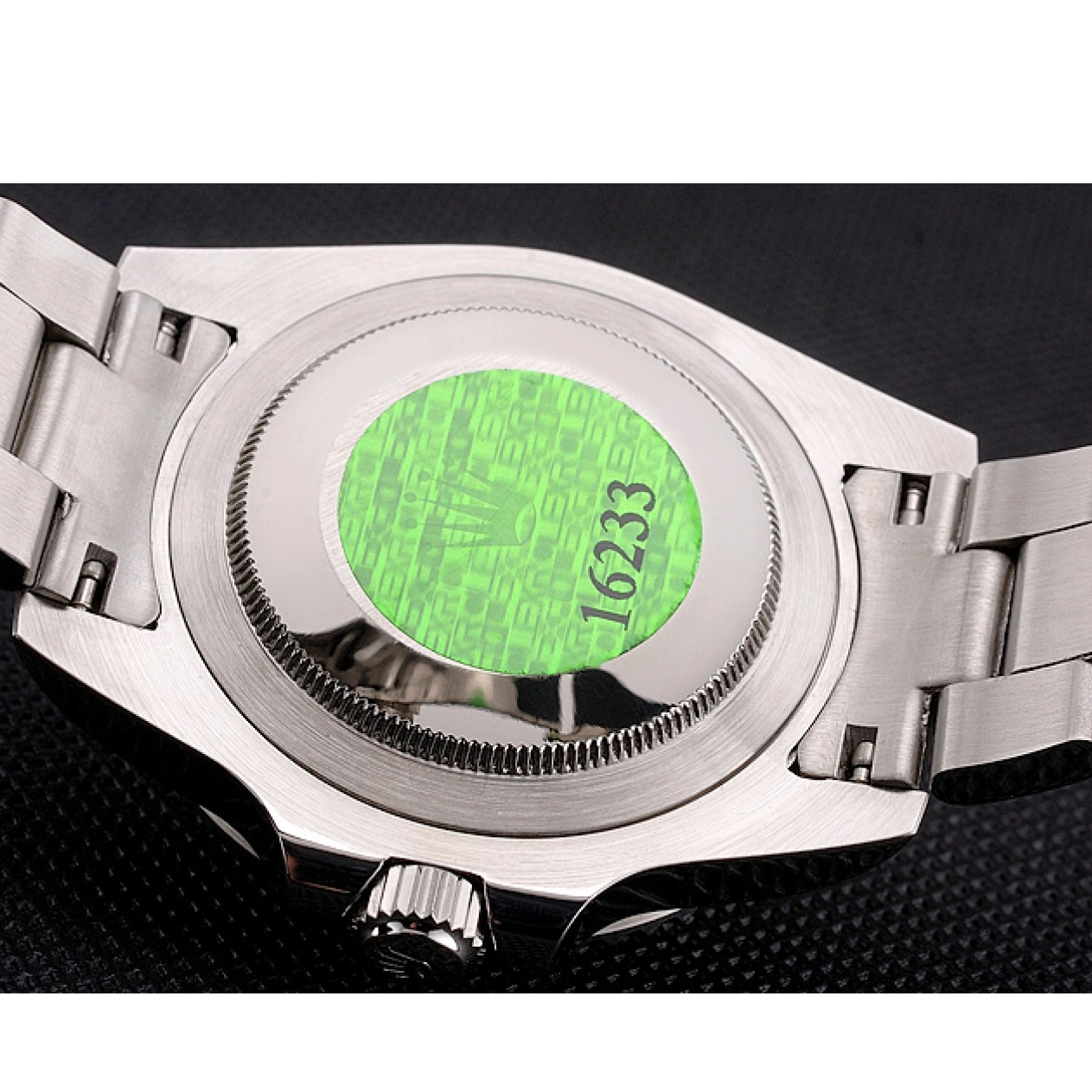 Aaa replica watch Case Stainless Silver Dial Steel Submariner Rolex And Swiss Bracelet Bezel Markings Diamond Black 0619